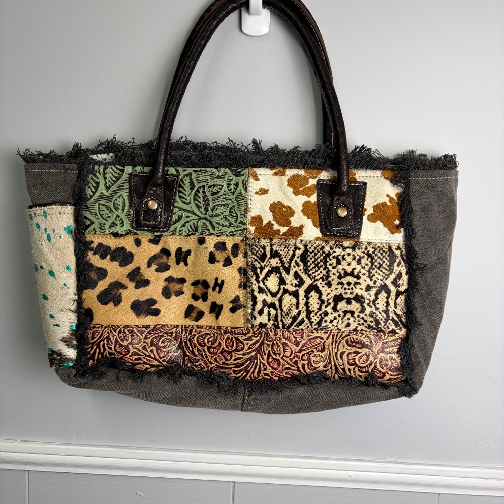 Patchwork Tote Bag - Multicolor - image 3